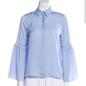 Alice + Olivia Bell-Sleeve Blouse